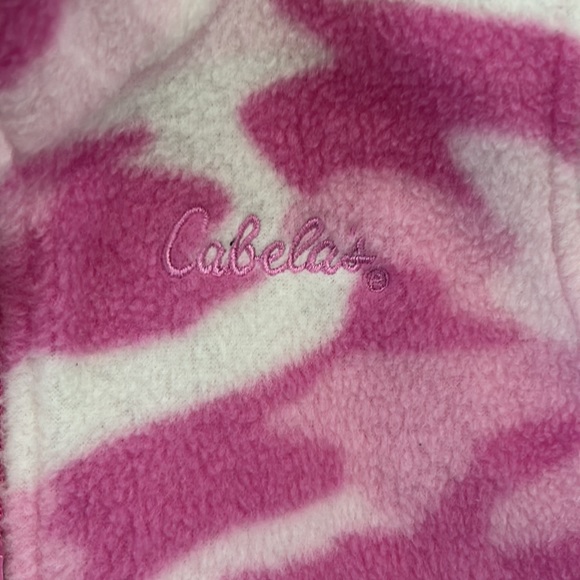 Cabela’s Girls Fleece Pink Camo Vest - Picture 2 of 6